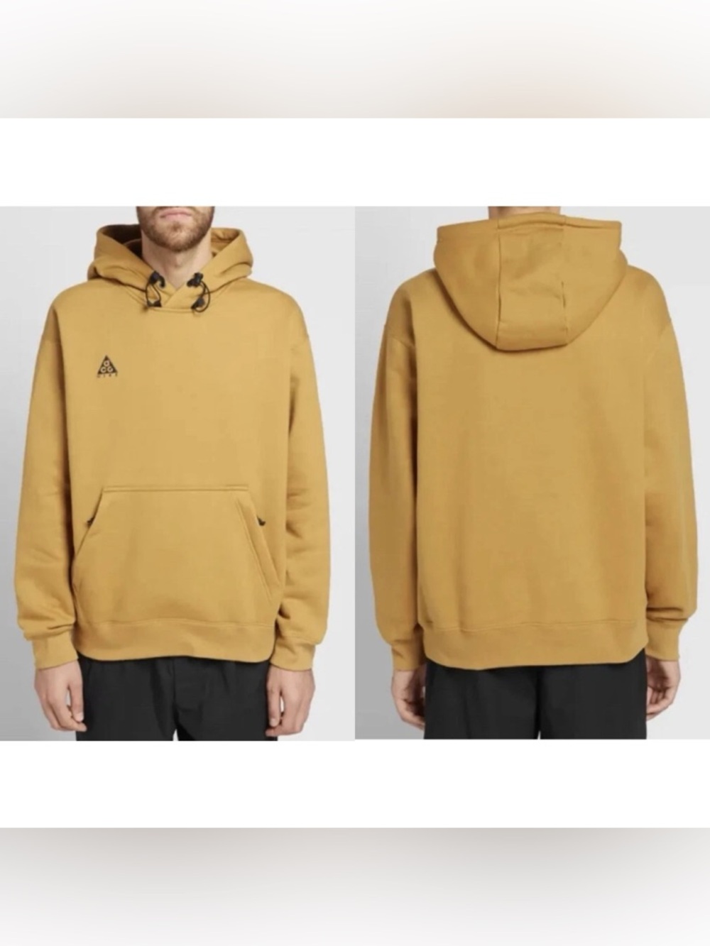 Nike ACG NRG Pullover Hoodie Wheat Black BQ3453-790 Men’s Size Medium